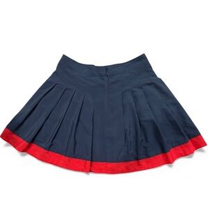 Tommy Hilfiger Pleated Skirt Size 12 Navy Red Preppy Classic A-Line